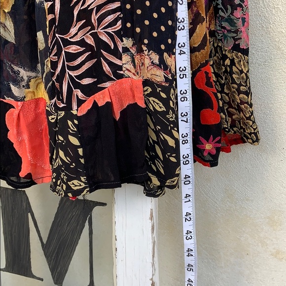 VTG 🌼 funky patchwork flowy skirt - Picture 5 of 7